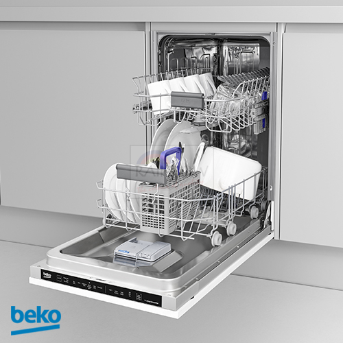 Beko Integrated Built-In Slimline Dishwasher with Fast+ - Image 4