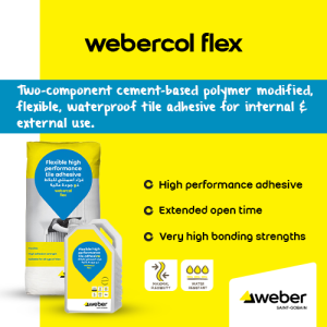 Webercol Flex – 2-Component Flexible Tile Adhesive