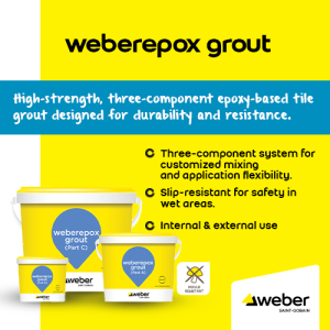 Weber Epoxy Tile Grout – 3-Component