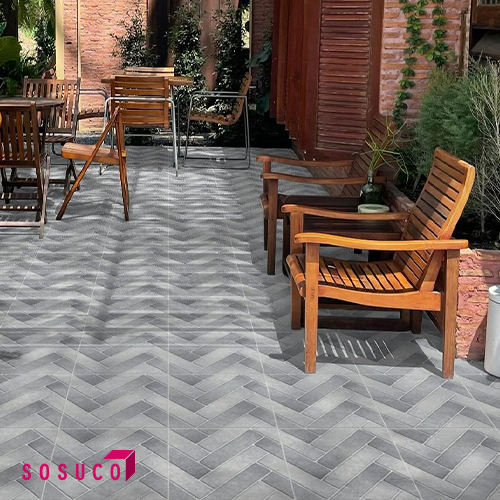 Bandansap Grey Floor Tile - 16x16 - Image 2
