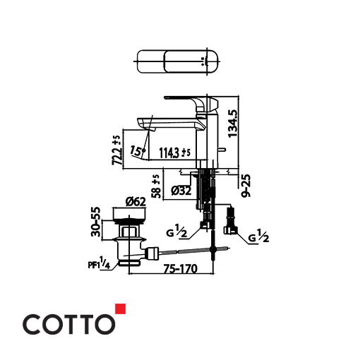Lever Handle Basin Mixer Faucet - Image 2