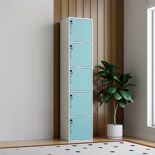 Addison Blue Wooden Locker - Image 3