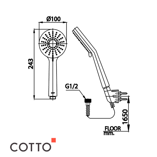 3 Function Fixed Shower Set - Image 2