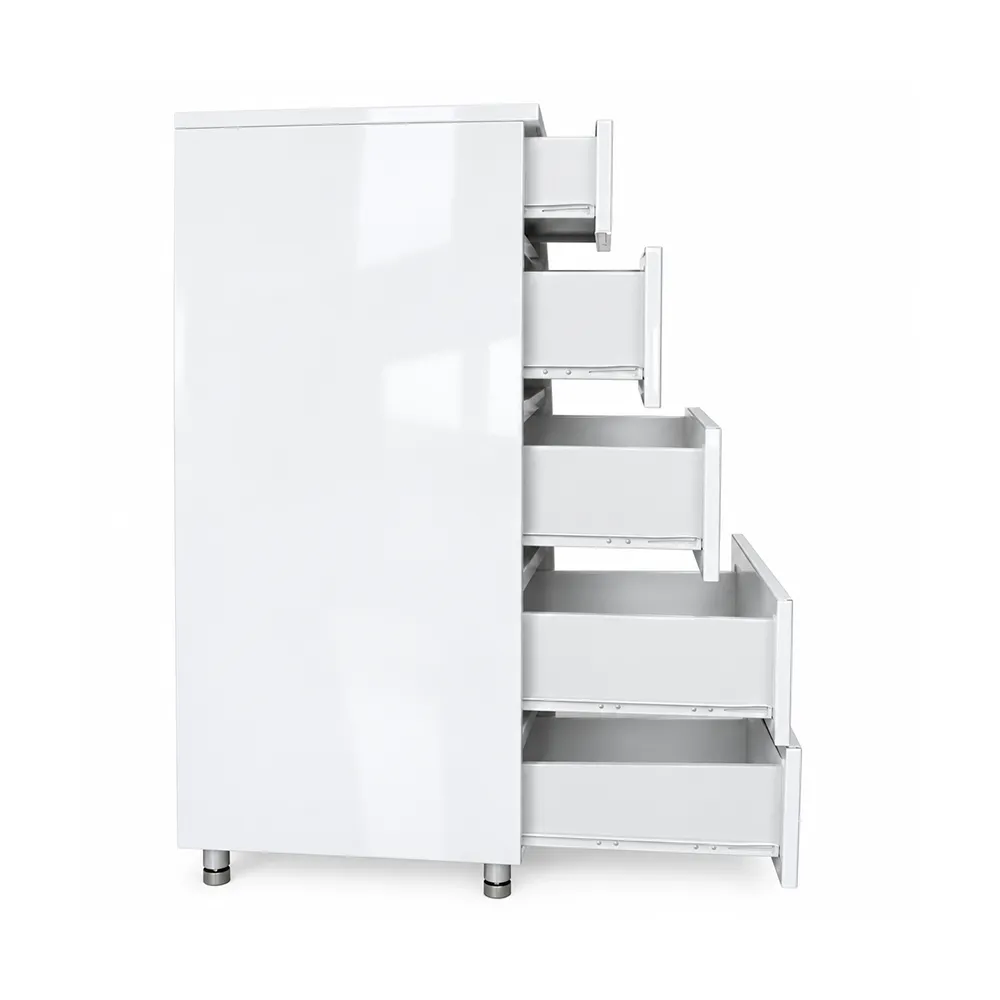 Celeste High Gloss White Chest Drawer - Image 3