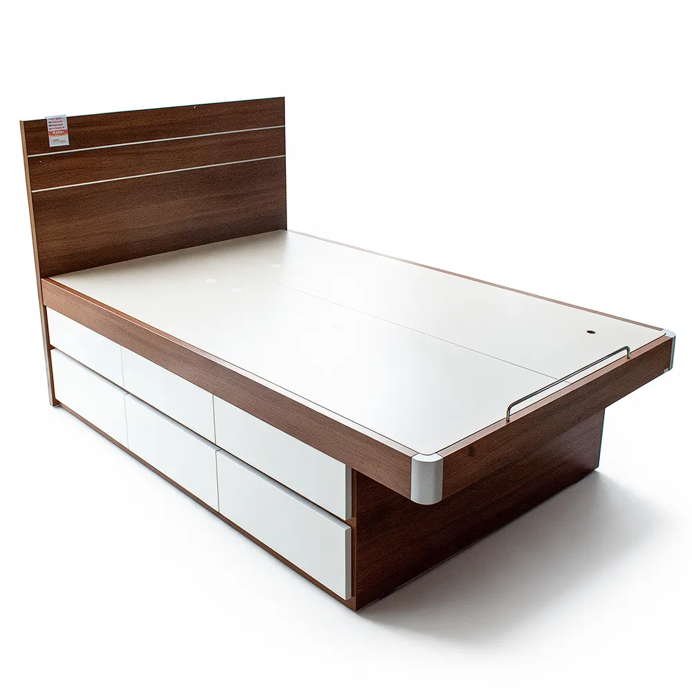Sereno American Walnut Storage 4FT Bed - Image 4