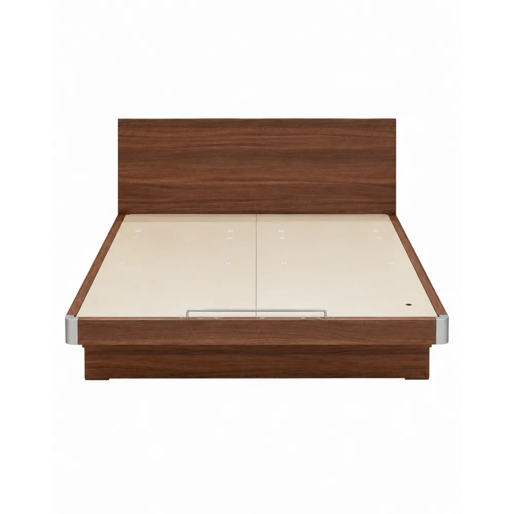 Sereno American Walnut Storage Queen Bed - Image 2