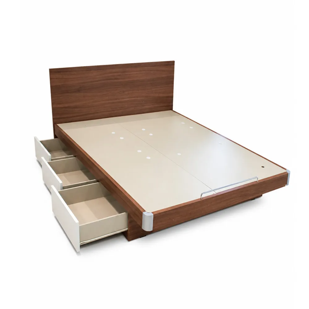 Sereno American Walnut Storage Queen Bed - Image 3